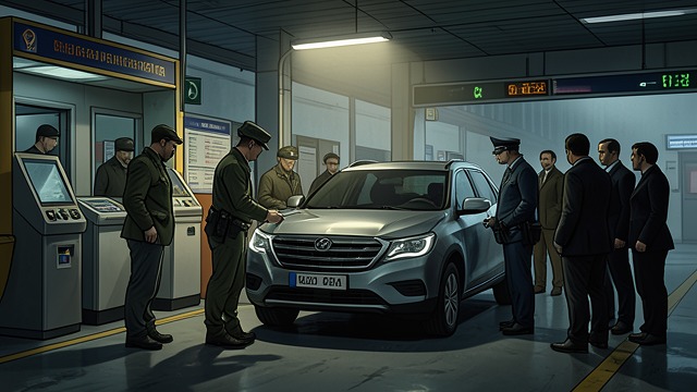 The Airport Scare from "Say Nothing". A First Warning Customs delays one car A suspicious registration causes officials to question the team at Liverpool.