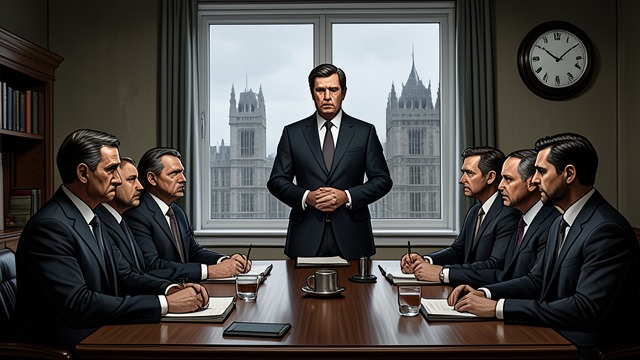 The London Delegation from "Say Nothing". Negotiation Without Agreement Demands in a drawing room Gerry Adams and other IRA leaders meet William Whitelaw in London.