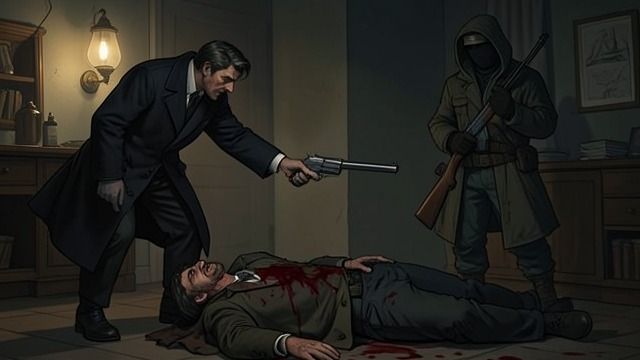 A Rival Shot from "Say Nothing". A Murder Plot Misfires A false accusation Lynskey orders a younger gunman to shoot Joe Russell and tells him that Russell is an informer.