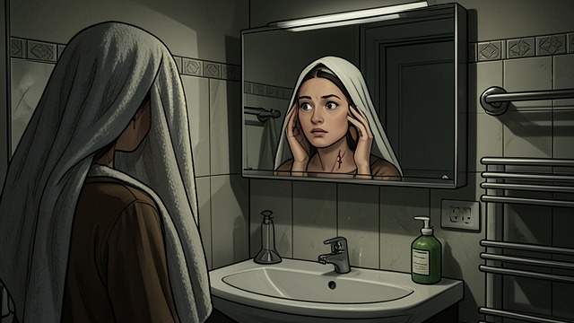 The Bathing Mirror from "Winter in Sokcho". The Bathing Mirror Looking without glasses After moving into a room beside Yan Kerrand’s, the narrator bathes and decides she will stop wearing glasses around…