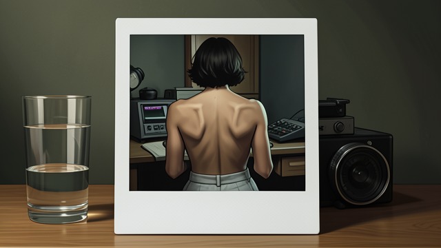 A Photograph from Behind from "Winter in Sokcho". A Photograph from Behind An unfamiliar view Jun-oh takes a Polaroid of the narrator before leaving, and she later sees her hips, ribs, and shoulder blades from…