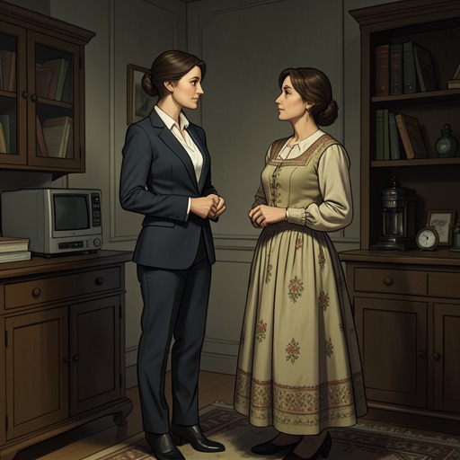 Celia’s Two Selves from "All the Old Knives". Celia’s contrast between her former operative identity and her present family identity raises the question of whether reinvention is authentic or another…