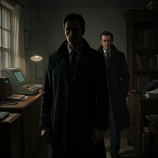 Treble’s Shadow from "All the Old Knives". Treble’s unobtrusive surveillance of Henry becomes a final choice about whether the hired violence should reach Celia.