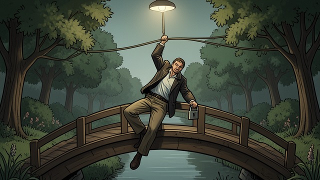 A Hanging in Sydney from "Bloodhounds". A Hanging in Sydney The body found A jogger discovers Rupert hanging from a bridge in Sydney Gardens.