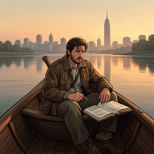 Milo Motion’s Reversal from "Bloodhounds". This flow traces Milo from amateur expert in classic puzzles to police suspect, apparent fall guy, and survivor of a scheme designed around his boat and book.