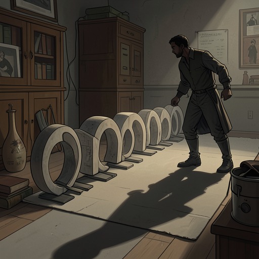 The Three Riddles from "Bloodhounds". This flow follows how a sequence of rhymes directs attention, disguises targets, and finally predicts the staged ending.