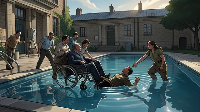 The Pool Attack from "Los renglones torcidos de Dios". Violence at the Water A coordinated assault Several residents seize Ignacio and carry him to the swimming pool, intending to exploit his terror of water.