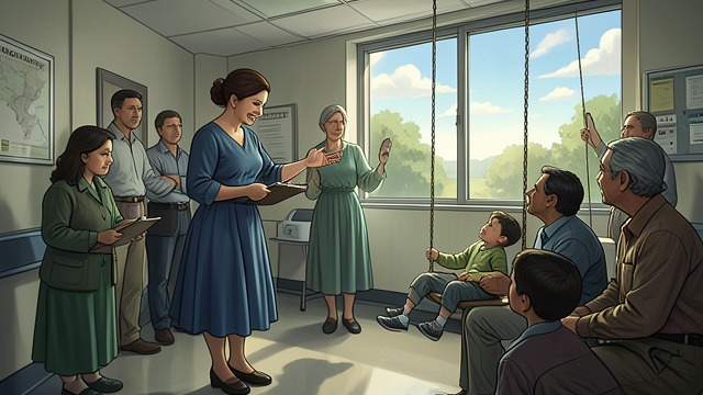 A Life of Practical Service from "Los renglones torcidos de Dios". The Work Montserrat Does Many roles Montserrat supports patients as a social worker, psychologist, and gymnastics monitor.