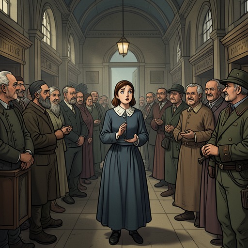 Alice and the Residents She Loves from "Los renglones torcidos de Dios". Alice’s response to residents shifts from fearful observation to personal affection and a wish to make their lives better.