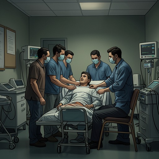 The Patients’ Unlikely Solidarity from "Los renglones torcidos de Dios". Residents who can be isolated by illness also show moments of care, protection, and shared action that challenge the division between sane and mad.