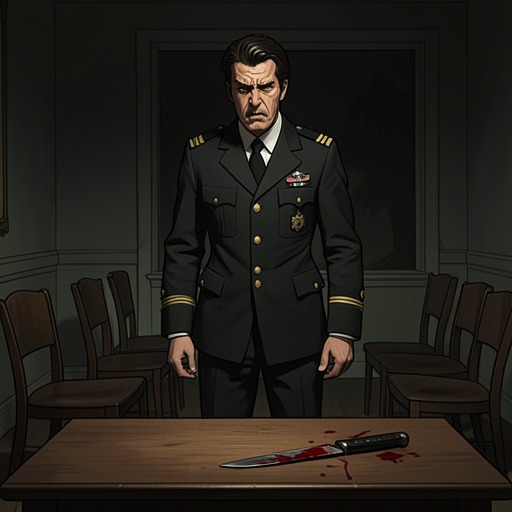 Norberto Machimbarrena’s Mission from "Los renglones torcidos de Dios". Norberto’s enduring delusion turns a perceived naval duty into repeated violence, even after decades of treatment and partial recovery.