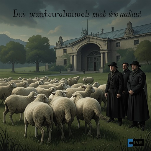 The Sheep as an Image of Freedom from "Los renglones torcidos de Dios". The country excursion uses a flock’s ordinary movement to expose how freedom can become frightening when people are guided by delusion and fear.