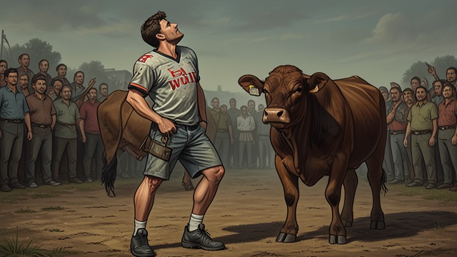 The Jersey Bull from "A Man in Full". The Jersey Bull Ideal Charlie Croker imagines himself as a man in full, a former football star with a powerful back and command over land, animals, and people.