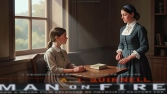 A Child Kept at Home from "Man on Fire". Isolation Behind Protection The lost school routine Pinta is removed from school after a kidnapping scare and taught by a governess.