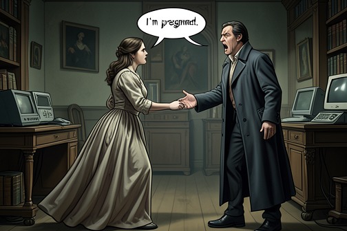 Magnus and Daenaira learn of her pregnancy from "Pleasure". Magnus and Daenaira learn of her pregnancy in a private exchange that overturns their teasing into a life-changing disclosure.