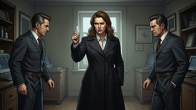 Open Defiance from "Pleasure". Open Defiance Deception Reversed Fatima pretends to cooperate with the injection plan, then injects herself and reveals that she has alerted help.