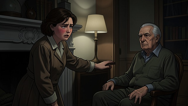 The Mistaken Accusation from "Midwinter Break". A Misread Act Retrieving the earring Stella returns to the room and removes her own earring from the mantelpiece.