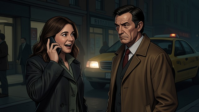 The Taxi Joke from "Midwinter Break". Domestic Comedy A shared performance As Gerry phones the delayed taxi, Stella imitates the operator’s assurance that it is on its way.