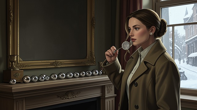 A Token in the House from "Midwinter Break". An Offering Made Objects left behind Stella sees a line of small objects on a mantelpiece and understands them as tokens left by visitors.