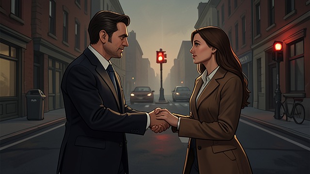 The Hand Across the Road from "Midwinter Break". A Habit of Protection Familiar contact Gerry takes Stella’s hand when they cross streets, partly because she misjudges traffic and partly because the contact…