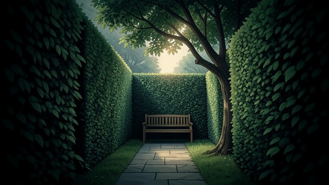 The Courtyard Found from "Midwinter Break". Beyond the Passage A threshold crossed Stella follows a guidebook through a dark passage and emerges into the enclosed garden of the Begijnhof.