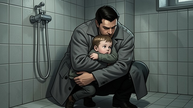 Comforting a Stranger’s Child from "Midwinter Break". An Instinctive Kindness A frightened boy When a hand dryer terrifies a small child in the airport toilet, Gerry crouches and puts an arm around him.