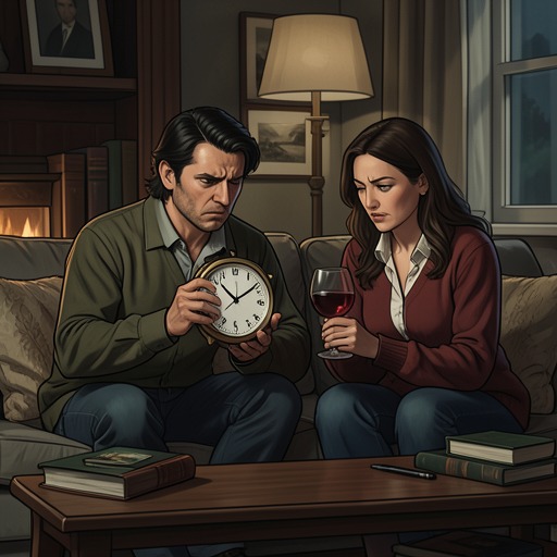 The Four-Day Marriage Test from "Midwinter Break". This flow traces how a midwinter holiday turns familiar marital habits into a test of whether Gerry Gilmore and Stella can remain together.