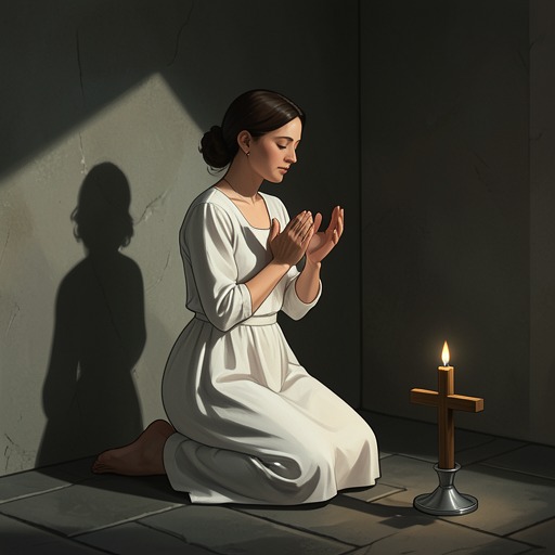 Faith as an Everyday Practice from "Midwinter Break". This flow traces Stella’s faith through repeated acts of prayer, service, ritual, and ethical attention rather than belief alone.