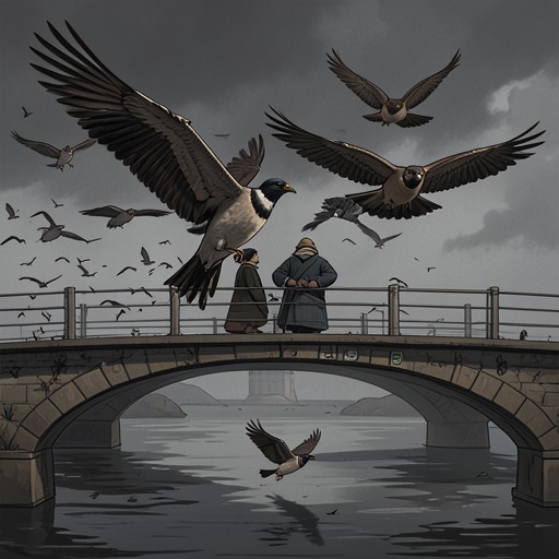 The Novel’s Recurrent Flight Images from "Midwinter Break". This flow traces birds and flight as images of instinct, memory, separation, and the possibility of return.