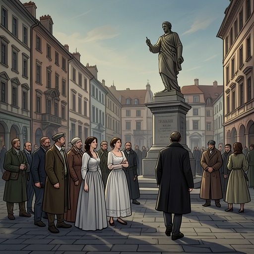 The City’s Memorials and Living Witnesses from "Midwinter Break". This flow traces how memorial objects, public sites, and personal testimony shape the novel’s understanding of witnessing.