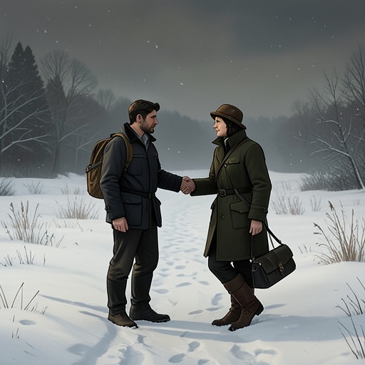 Gerry and Stella’s Pursuit of Each Other from "Midwinter Break". This flow traces the couple’s recurring gestures of touch, desire, distance, and possible renewed intimacy.