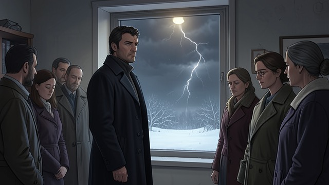 The Weather at a Birthday Party from "A Gentleman in Moscow". Contingency in the Night Snow and Social Change A change in temperature turns autumn rain into the first snow at a birthday party.