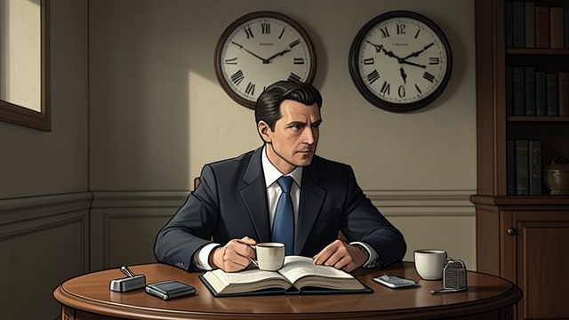 A New Noon Routine from "A Gentleman in Moscow". Time Inside Confinement A Fixed Appointment The Count establishes routines around breakfast, reading, the barber, and lunch.