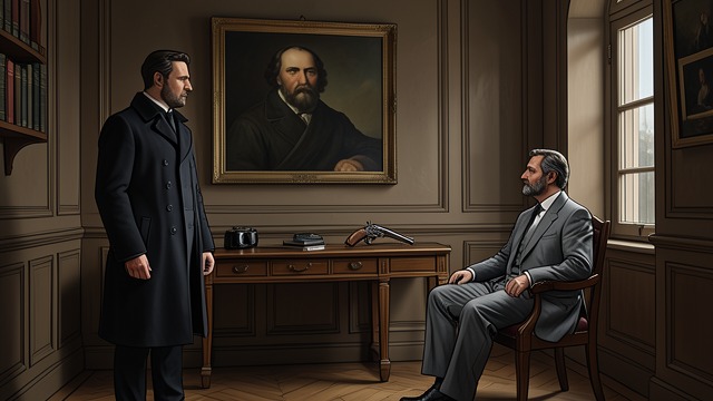 Pistols in the Office from "A Gentleman in Moscow". A Controlled Threat The Manager’s Room Count Alexander Ilyich Rostov reaches the Bishop’s office first, unlocks a concealed box, and loads two antique pistols.