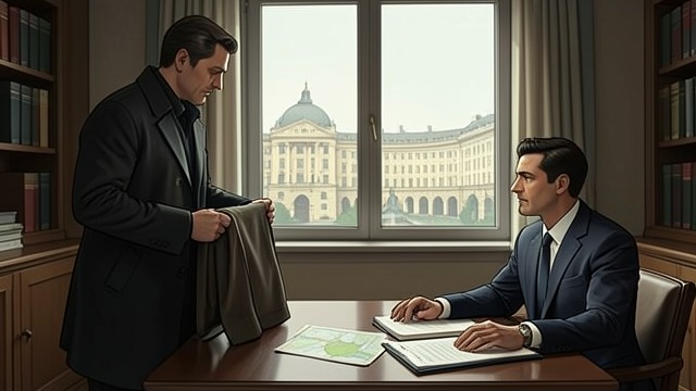 Clothing Borrowed from a Guest from "A Gentleman in Moscow". A Disguise Assembled A Quiet Theft The Count enters an Italian guest’s room while the couple is out and takes trousers and a shirt.