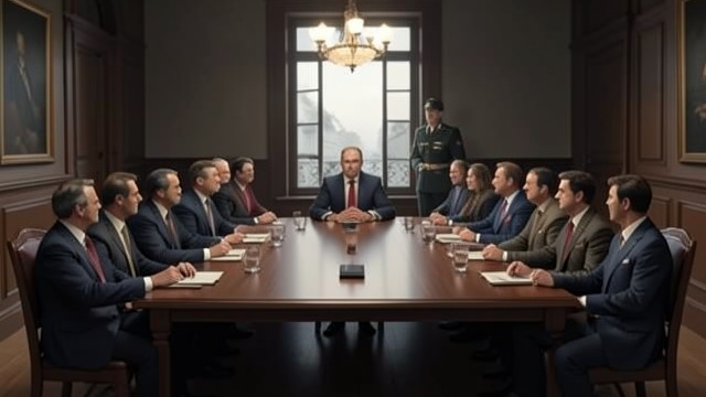 The Leaders Choose Their Places from "A Gentleman in Moscow". Hierarchy in Motion The U-Shaped Table Forty-six officials enter suite 417 and take seats without an announced plan.