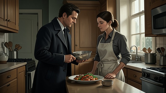 Emile Cooks Through Scarcity from "A Gentleman in Moscow". Ingenuity on the Plate Substitution Emile Zhukovsky adapts a saltimbocca recipe with chicken, Ukrainian ham, and nettle.