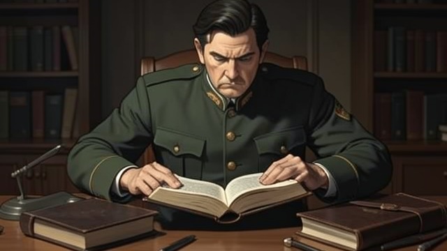 尼古拉·彼得罗夫亲王受限的人生,《莫斯科绅士》中的场景。危险的遗物 搜查 契卡官员搜查尼古拉的房间,发现一本拉丁文语法书,里面夹着一幅尼古拉二世沙皇的肖像。亲王已经移除了其他王室象征,却漏看了书的封面内页。 判决 他遭到拘押,被判处“六城禁入”行政判决,而非死刑或监禁。这一小片过去的残余迫使他离开莫斯科。