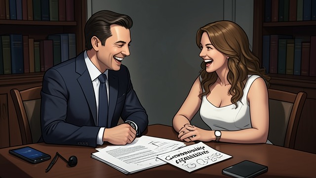 Mocking the Contract from "The Negotiation". A Friend’s Skepticism Reaction Samuel is surprised that Jackson Caine and Emily Wade plan to negotiate rules for their companionship.