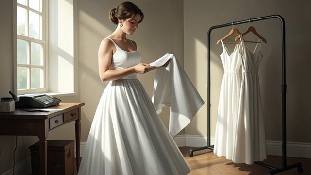 A Dress for the Bride from "The Negotiation". Creative Gift Celebration Evelyn Rose reveals that she designed and made Emily Wade’s wedding dress.