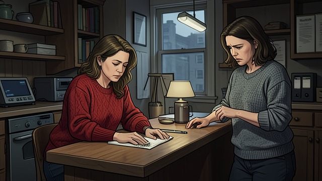 Caring Through Heartbreak from "The Negotiation". Staying Close Support Katie Collins visits Emily Wade during the period when she buries herself in work after Jackson Caine leaves.