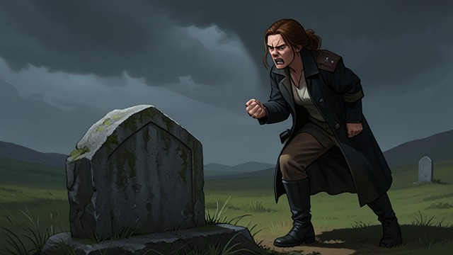 Truth at the Grave from "The Negotiation". A Daughter’s Anger Confrontation Emily Wade visits Karen Wade’s grave and challenges the years of secrecy and lessons that shaped her distrust of love.