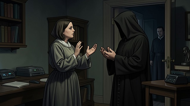 The Husband’s Disguise from "The Decameron". The Husband’s Disguise A wife accused Madam Agnesa is told that Fra Rinaldo has arrived to confess her.
