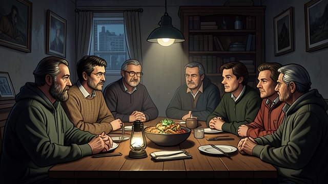 Stories in Company from "The Decameron". Stories in Company Collective attention The ten companions gather to tell stories and listen together.