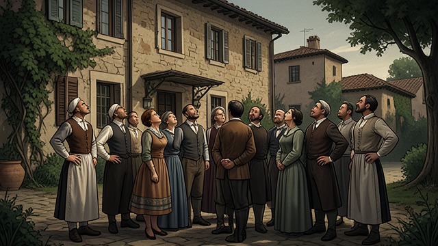 The Country Palace from "The Decameron". The Country Palace A managed retreat The company reaches a prepared country residence outside Florence.