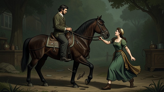 The Horse with a Hard Trot from "The Decameron". The Horse with a Hard Trot A story fails A gentleman promises to entertain Madam Oretta with a tale while accompanying her on horseback.