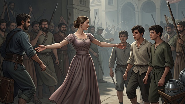 Pampinea Calls for Departure from "The Decameron". Pampinea Calls for Departure A case for self-preservation Pampinea describes the danger of staying amid disease, lawlessness, and bereavement.