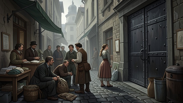 A Chosen Departure from "The Decameron". A Chosen Departure The gathering concludes After the ten days, the company prepares to leave the palace.