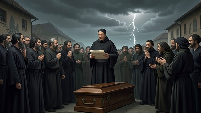 A Holy Death Declared from "The Decameron". A Holy Death Declared The friar’s verdict After Ciappelletto dies, the friar tells the monastery that the dead man was holy and should receive an honored…