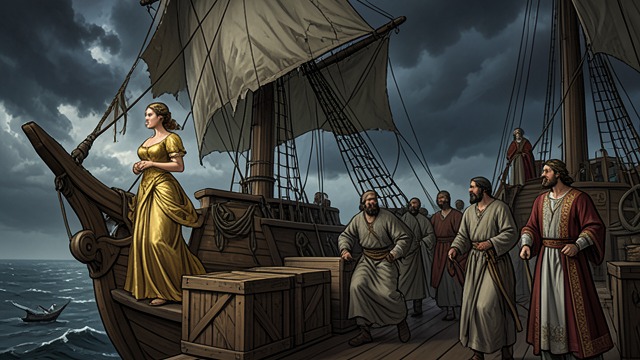 A Royal Departure from "The Decameron". A Royal Departure A diplomatic marriage The Soldan of Babylon sends his daughter Alatiel to marry the King of Algarve.